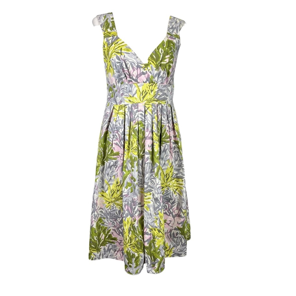 Sundance Pink And Gray Watercolor Floral Print Sundress